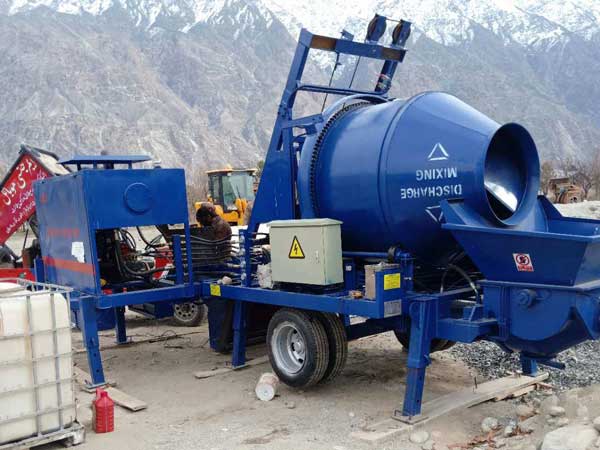 ABJZ40C diesel concrete pump and mixer