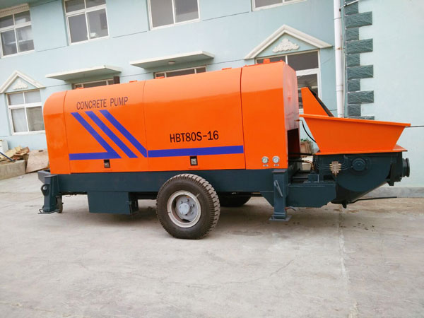 diesel concrete trailer pump