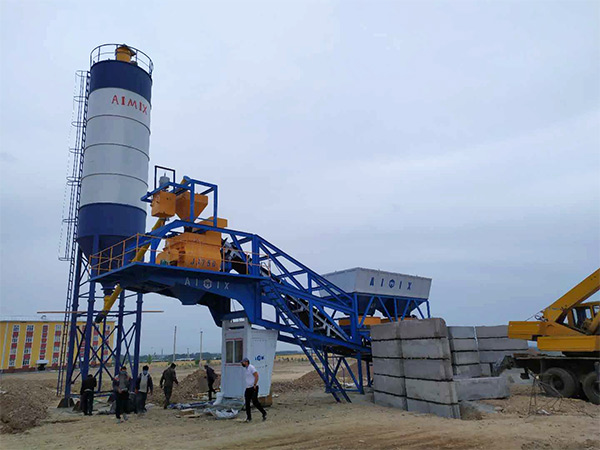 Portable Concrete batching Plant