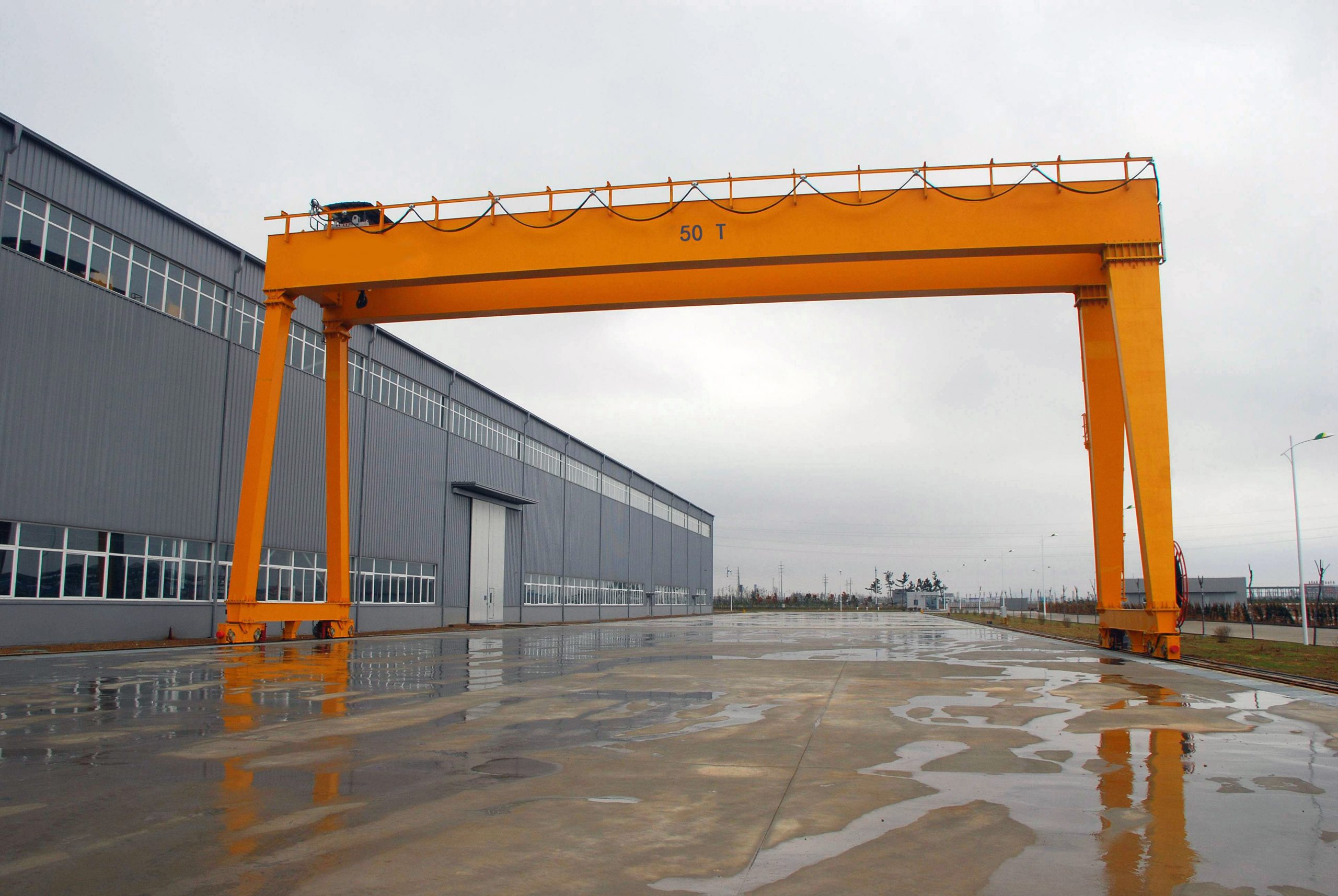 50 ton Double Girder Rail Mounted Gantry Crane