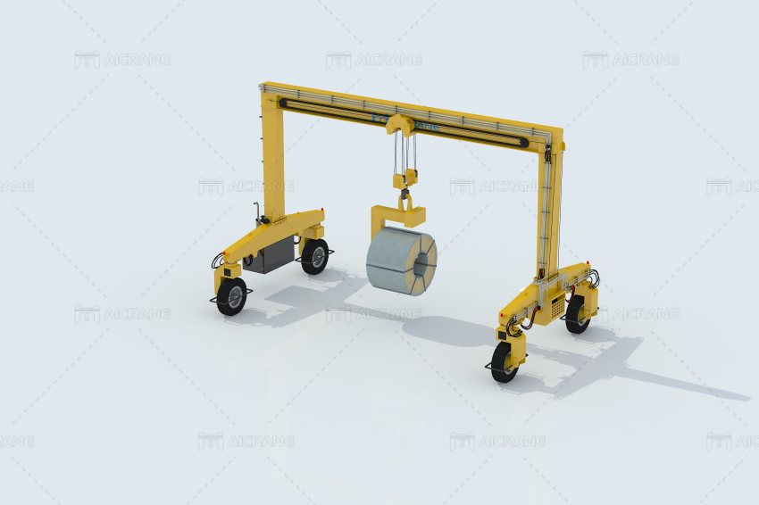 single beam rubber tyre gantry crane