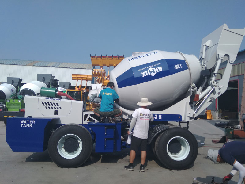 AS-4.0-Mixer Beton Self Loading Mixer-sent-to-Russia