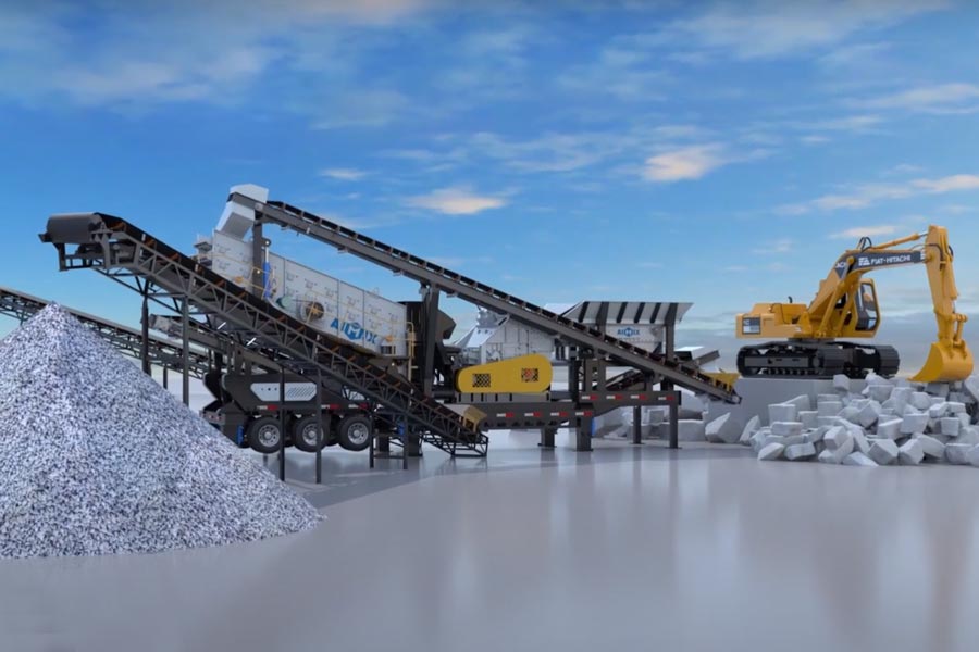 Mobile Impact Gravel Crusher Plant