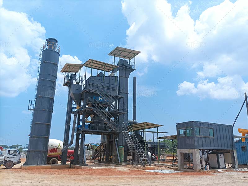 ALQ80 Asphalt Batch Mix Plant for Highway Construction in Indonesia Aimix