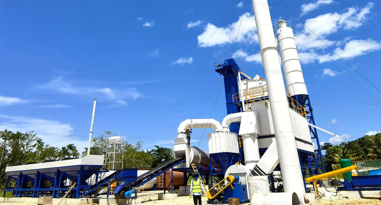 ALQ120 Batch Mix Asphalt Plant in Jamaica
